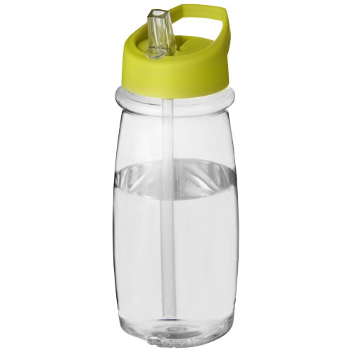 Gourde de sport publicitaire 600ml H2O Active® Translucide et Citron vert